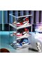 3 Pack Fully Acrylic Shoe Box Side Open with Magnetic Door Stackable Durable Clear Shoe Organizer