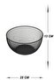 Antique Fruit Basket, Fruit Bowl, Vegetable Bowl, Multi-Purpose Riva Model Black Decorative Basket Kitchen Living Room - 7