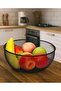 Antique Fruit Basket, Fruit Bowl, Vegetable Bowl, Multi-Purpose Riva Model Black Decorative Basket Kitchen Living Room - 5