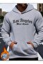 Losangeles Printed Hooded Sweatshirt