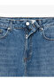 Cotton Loose Fit Button Pocket Detailed Baggy Jean Trousers - Baggy Jeans - 7