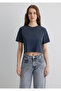 Anthracite Crop Basic T-Shirt Crop / Short Cut 1613072-70763 - 5