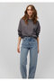 Crew Neck Anthracite Basic Sweatshirt 1611770-86560 - 2