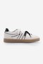 Women's Sneaker Retro Double Lace-Up Suede Sports Shoes Forden Black - 4