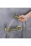 Bathroom Toilet Bidet Pressurized Sprayer Bidet Faucet Double Water Inlet Matte Gold Imported 7 Years Warranty - 2