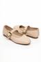 Daily Beige Women's Ballerinas Oval Toe Buckle Simple Belt Short Heeled Home Work Office Light Shoes 210 - 7