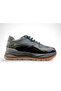 Alfa 6702 Patent Leather Men's Casual Shoes - Black - 42