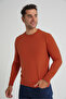 Men's Tile 100% Cotton Crew Neck Knit Sweater Trıst-1101 - 3