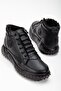Black Daily Waterproof Sewn Guaranteed Cold-Resistant Sturdy Non-Slip Rubber Sole Men's Boots