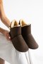 Brown Unisex Home Boots with Fur Inside