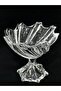 Crystal Look Glass Fruit Bowl with Stand - Stylish Decorative Presentation and Serving Bowl - 4