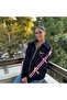 Black Pink Coquette Bow Sweatshirt