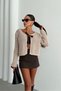 Ribbon Detailed Openwork Knitwear Cardigan Aw25Hi0007 - 4