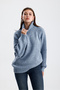 Turtleneck Raglan Sleeve Ribbed Knitwear Sweater - 5