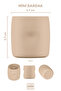 Silikon Mini Bardak Latte Bej - 2