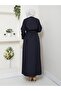 Double-Breasted Collared Belted Full-Length Modest Trench Coat RC1403056 - 5