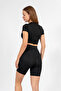 Short Tights, Seamless Panties and Crop Body 3-Piece Set - 3