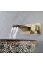 Bathroom Faucet Bathtub Jacuzzi Sink Built-In Matte Gold New Waterfall 7 Years Warranty Included Flush Mounted - 4