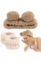 Plush Teddy Bear Set! - Makeup Skin Care Facial Care Headband and Bracelet Makeup Set - 7