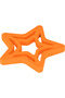 Silicone Teether Star Sunset Orange - 6