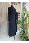 Medina Silk Double Breasted Prayer Dress + Shawl, Silk Dressing Gown, Dowry Prayer Dress, Mevlüt Dress - 3