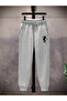 Basketball Silhouette Printed Tracksuit Set – Hooded Zip-Up Sweatshirt Jacket & Jogger Pants - 3