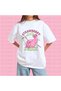Strawberry Matcha Printed Crew Neck Cotton White Women'S/Men's Unisex Oversize Tshirt