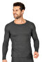 Özkan 11317 Men's Thermal Viscose Long Sleeve Bagel Collar Body Undershirt