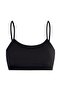 Özkan 42324 Girl's Cotton Single Jersey Flexible Comfortable Unpadded Thin Strap Training Bra Half Tank Top