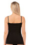 Özkan 22813 Women's Cotton Modal Tulle Detailed Thin Strap Undershirt - 2