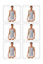 Özkan 0267 6-Pack Men's 95% Cotton Lycra Single Jersey Flexible Comfortable Cross-Back Sports Rambo Undershirt