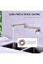 Kitchen Stovetop Faucet Pot, New Model, Imported, Matte Gold, 7-Year Warranty. - 8