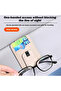 Leather Magnetic Glasses & Card Holder Black for Car– Organizer Clip on Sun Visor - 2