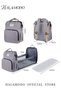 3 in 1 Multifunction Diaper Backpack, Diaper Bag with Foldable Changing Station, Waterproof Large Ca - 6