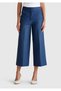 Women's Denim Cotton Blended Pocket Straight Fit High Waist Pants
