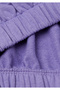 Girl's Purple Front Appliqued Embroidery Detailed Sleeveless Hooded Sweatshirt - 3
