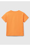Boy's Orange Benetton Logo Printed T-Shirt - 2