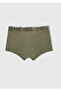 Men's Black Cotton Blend Logo Banded 3-Piece Boxer Set - 5