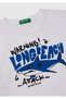 Boy's White Graphic Printed Short Sleeve T-Shirt - 3