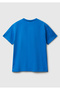 Boy's Cobalt Blue Graphic Printed Short Sleeve T-Shirt - 2
