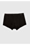 Men's Black Cotton Blend Logo Banded 3-Piece Boxer Set - 4