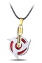 Naruto Uzumaki Necklace Anime Manga Steel Necklace Itachi Uchiha 🔴   Gold Detailed Anime-Inspired Red Eye Necklace - 8