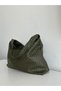 VERONA Textured Knit-Textured Loose-Looking and Large-Capacity Women's Shoulder Bag(: Height 28*Width 48*Base 12 cm) - 7