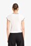 Slim Fit Crew Neck Ribbed Short Sleeve T-Shirt E6992Ax25Au - 5