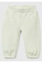 Baby Aqua Green Sweatpants with Rabbit Detail on the Back and Elastic Waist