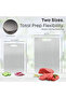 2-Pack 304 Stainless Steel Cutting Board Set | Double-Sided, Rust-Proof, Dishwasher Safe - 5