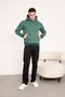 Men's Basic Oversize Hooded Sweatshirt - 3