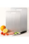2-Pack 304 Stainless Steel Cutting Board Set | Double-Sided, Rust-Proof, Dishwasher Safe