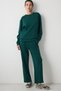 Modal Straight Dark Green Trousers - 4