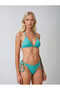 Women's Water Green Halter Tie Triangle Bikini Set Hzl25S-Lc5005 - 2